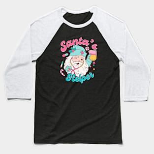 Santa's Helper Classic Retro Nurse Doctor Baseball T-Shirt